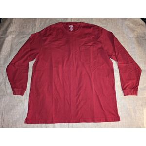 Duluth Trading Co Men's Red Long Sleeve Shirt Longtail T Size XL